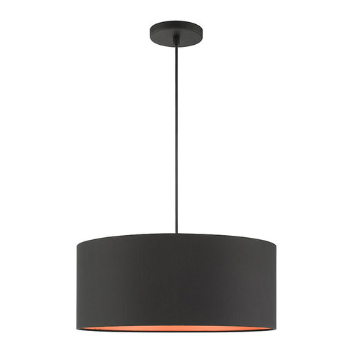Livex Sentosa 3 Light Drum Pendant, Black