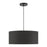 Livex Sentosa 3 Light Drum Pendant, Black