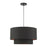 Livex Sentosa 3 Light Double Drum Pendant, Black