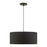 Livex Bainbridge 3 Light Drum Pendant, Black
