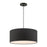 Livex Bainbridge 3 Light Drum Pendant, Black