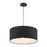 Livex Bainbridge 3 Light Drum Pendant, Black