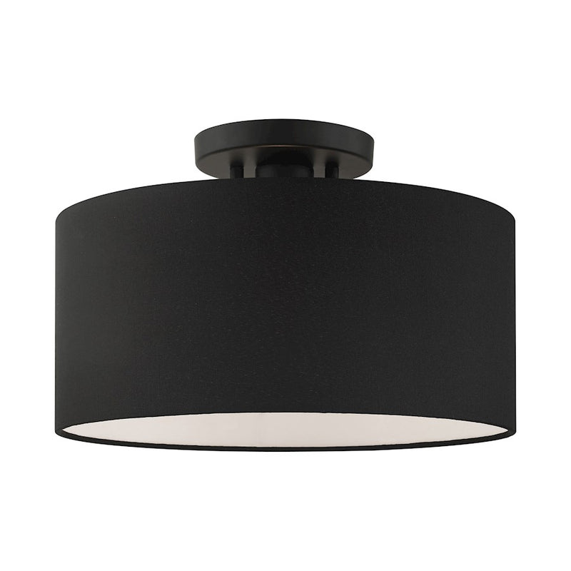 Livex Bainbridge 1 Light Semi Flush Mount