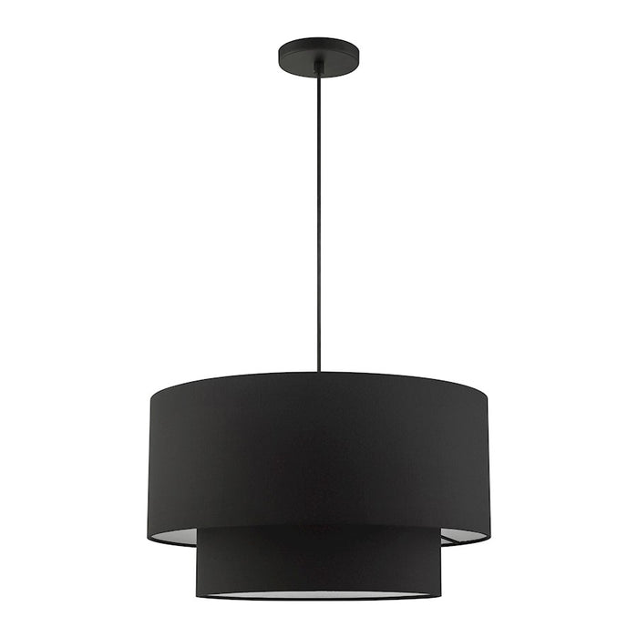 Livex Bainbridge 3 Light Pendant, Black