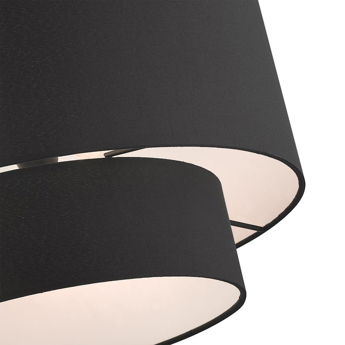 Livex Bainbridge 3 Light Pendant, Black