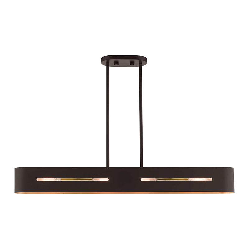 Livex Ravena 4 Light Linear Chandelier