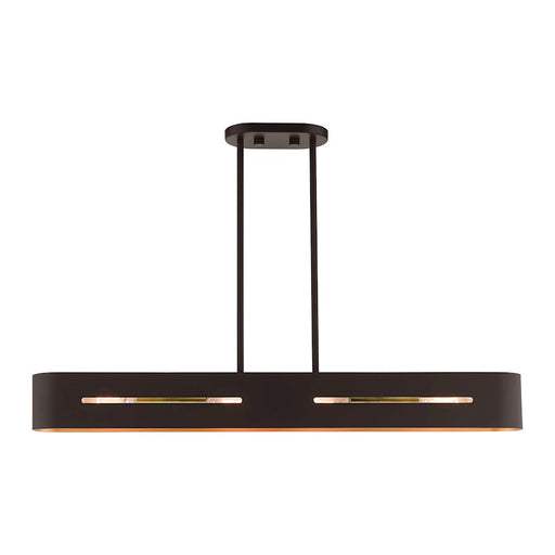 Livex Ravena 4 Light Linear Chandelier