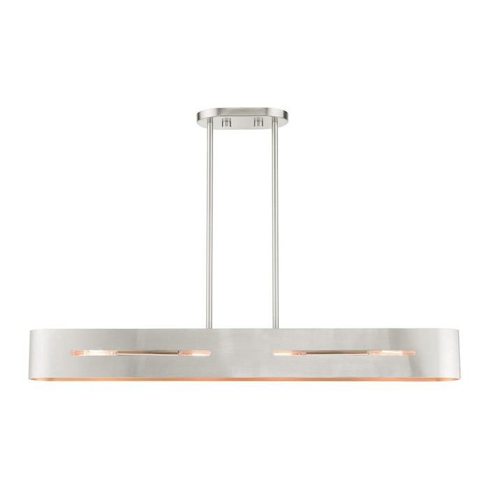 Livex Ravena 4 Light Linear Chandelier