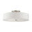 Livex Meridian 6 Light Drum Semi Flush Mount, Nickel