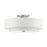 Livex Meridian 6 Light Semi Flush Mount, Nickel