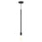 Livex Prague 1 Light Pendant, Black