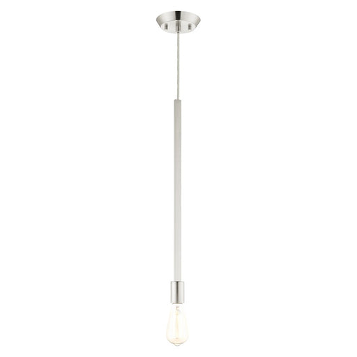 Livex Prague 1 Light Pendant, Black