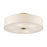 Livex Monroe 6Lt 11" Semi-Flush, Brass/Oatmeal/White