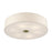 Livex Monroe 6Lt 11" Semi-Flush, Brass/Oatmeal/White