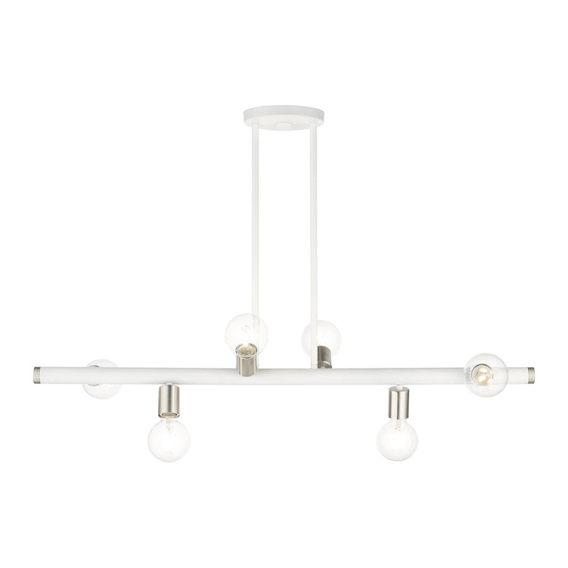 Livex Bannister 6 Light Linear Chandelier