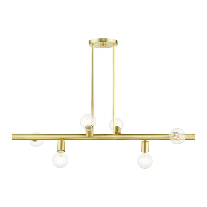Livex Bannister 6 Light Linear Chandelier