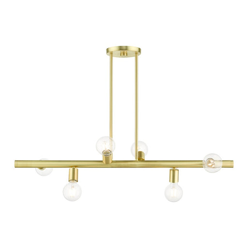 Livex Bannister 6 Light Linear Chandelier