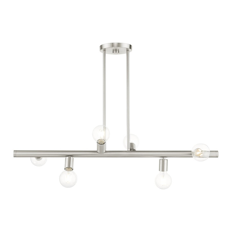 Livex Bannister 6 Light Linear Chandelier