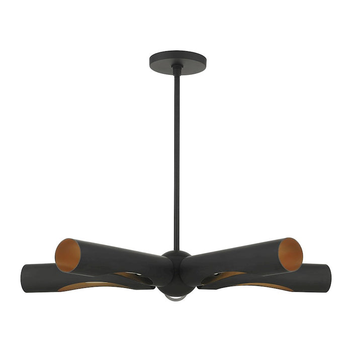 Livex Novato 5 Light Chandelier, Black