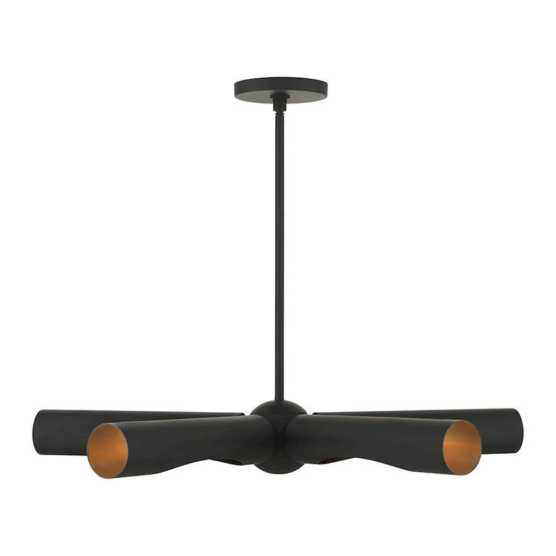 Livex Novato 5 Light Chandelier, Black