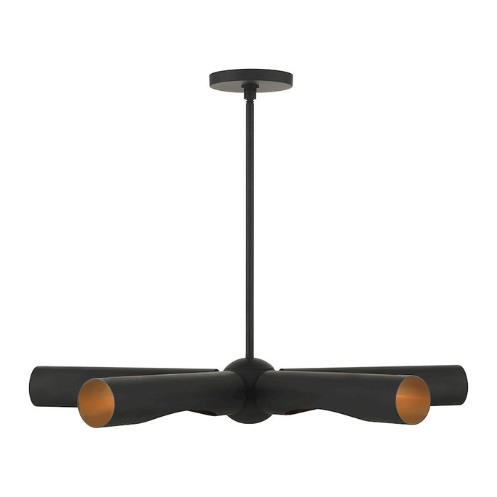 Livex Novato 5 Light Chandelier, Black