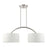 Livex Meridian 2 Light Arched Linear Chandelier, Brushed Nickel