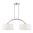 Livex Meridian 2 Light Arched Linear Chandelier, Brushed Nickel