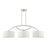 Livex Meridian 3 Light Linear Arched Chandelier, Brushed Nickel