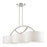 Livex Meridian 3 Light Linear Arched Chandelier, Brushed Nickel