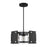 Livex Barcelona 7 Light Pendant Chandelier, Black/Nickel/Clear