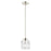Livex Rotterdam 1 Light Pendant, Polished Nickel/Clear Crystals