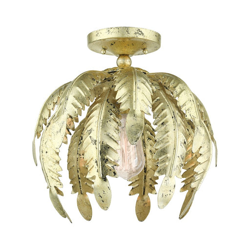 Livex Acanthus 1 Light Semi Flush Mount
