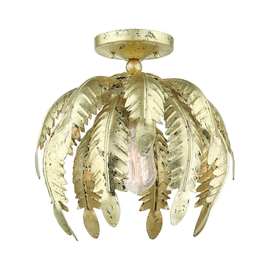 Livex Acanthus 1 Light Semi Flush Mount