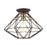 Livex Geometric 1 Light Flush Mount