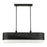 Livex Noria 6 Light Linear Chandelier, Black