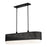 Livex Noria 6 Light Linear Chandelier, Black