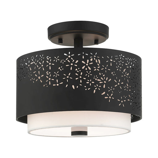 Livex Noria 2 Light Semi Flush Mount