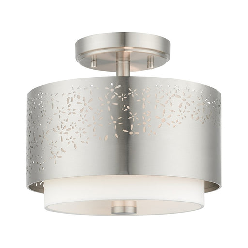 Livex Noria 2 Light Semi Flush Mount