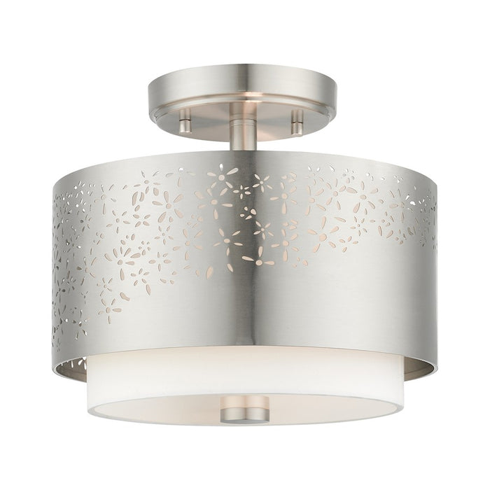 Livex Noria 2 Light Semi Flush Mount