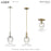 Livex Whitfield 1Lt Semi-Flush, Natural Brass/Crystal Shade