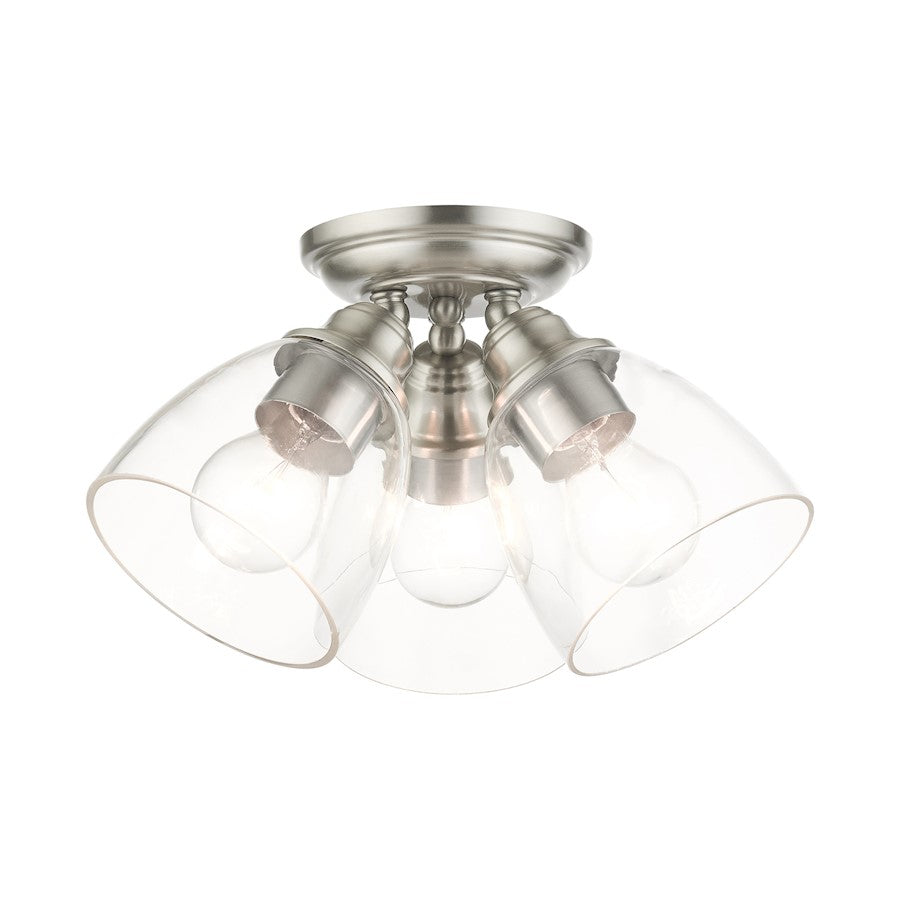 Livex Montgomery 3 Light Flush Mount
