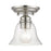 Livex Moreland 1 Light Small Semi-Flush Mount