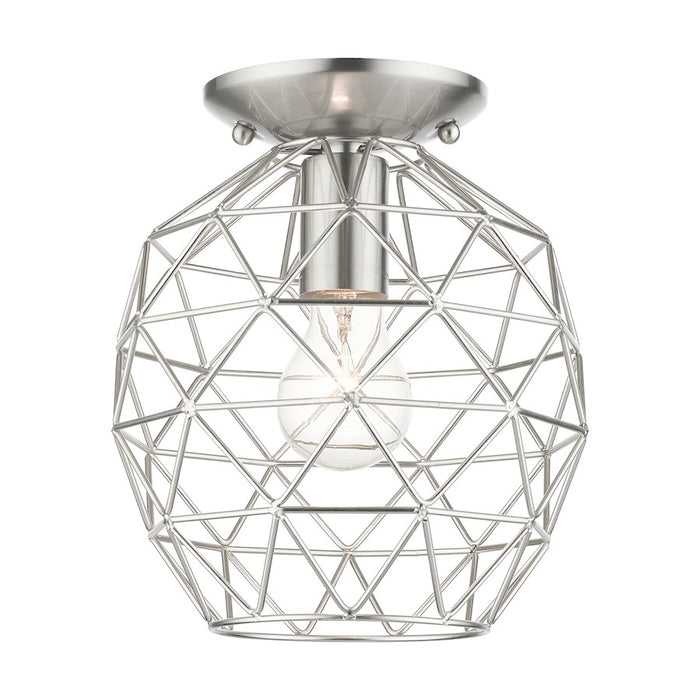 Livex Geometrix 1 Light Flush Mount