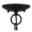 Livex Milania 4 Light Convertible Semi Flush/Chandelier, Black/Nickel
