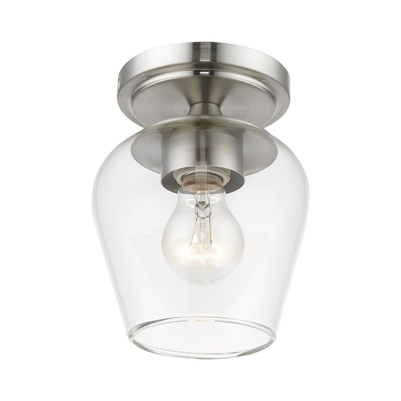 Livex Willow 1 Light Flush Mount