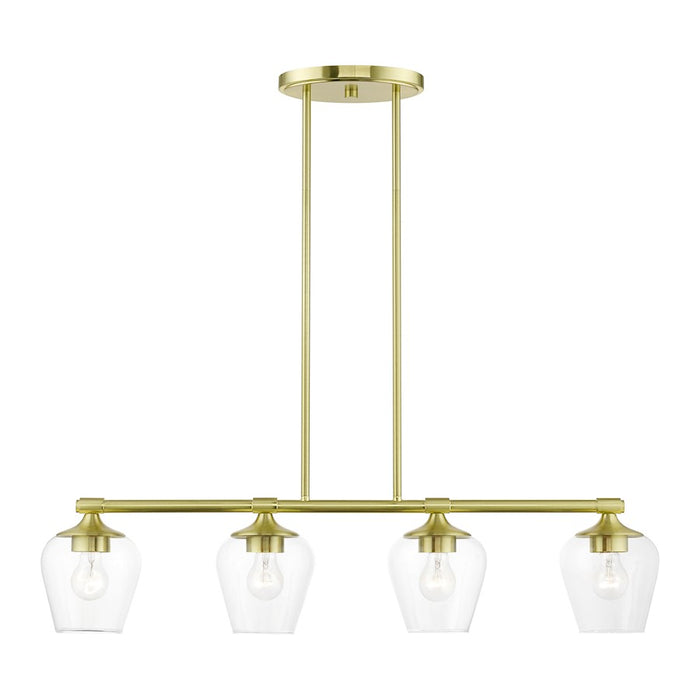 Livex Willow 4 Light Linear Chandelier