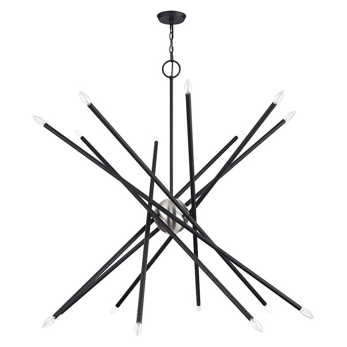 Livex Soho 16Lt Grande Foyer Chandelier, Black
