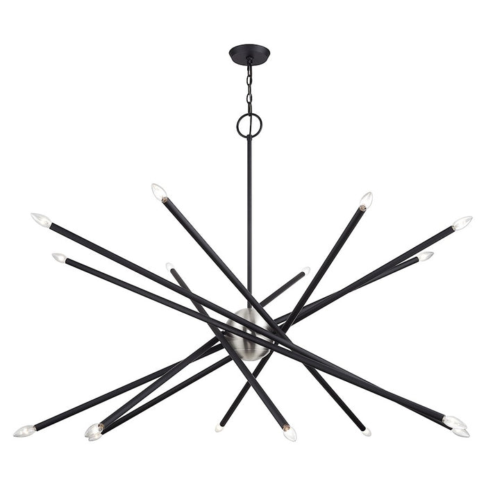 Livex Soho 16Lt Grande Foyer Chandelier, Black