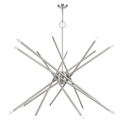 Livex Soho 16Lt Grande Foyer Chandelier, Brushed Nickel