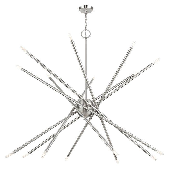 Livex Soho 16Lt Grande Foyer Chandelier, Brushed Nickel